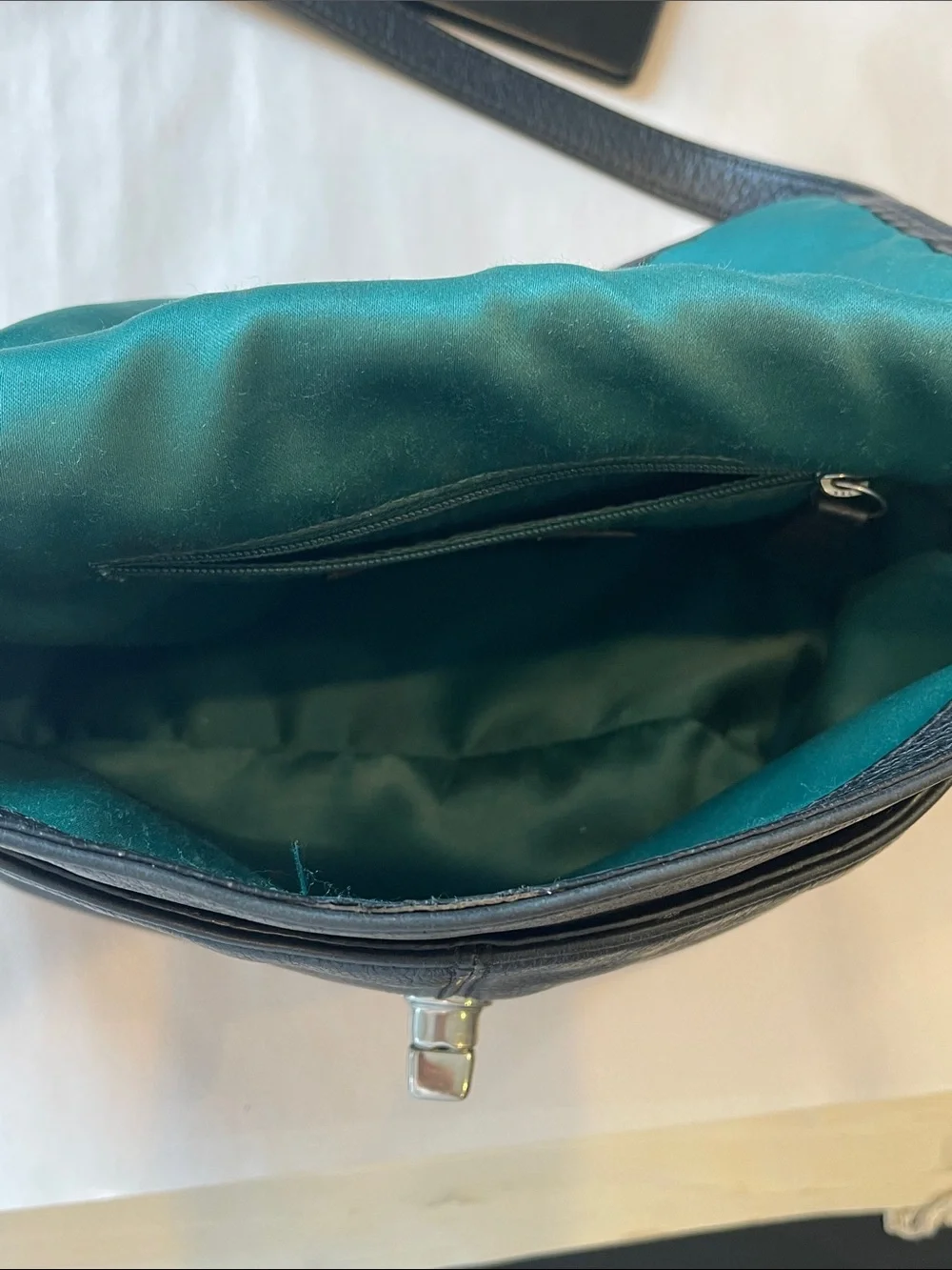 Coach VTG Park Taylor Crossbody Pebbled Leather Black  Strap Bag Purse